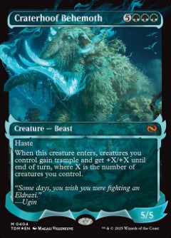 Craterhoof Behemoth Tarkir- Dragonstorm Ghostfire Frame